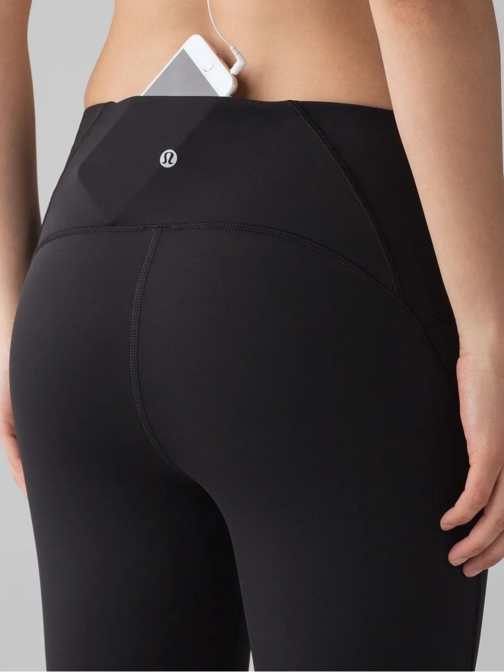 Lululemon Train Times Crop 17” size 12 in Black